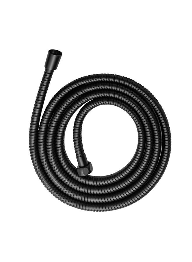 Offo Shower Hose, 100 in Kink Free Stainless Steel Shower Hose Attachment Electroplating Handheld Shower Head Hose Flex Hoses Extension with Brass Insert & Nut for Pet Bathing Cleaning, Matte Black - Image 1