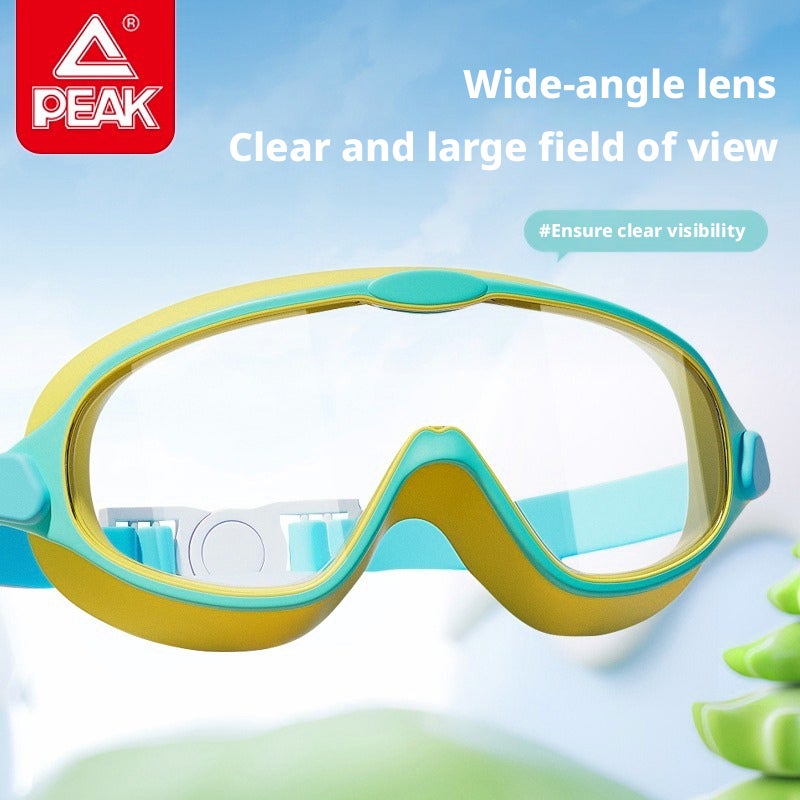 Kids Swim Goggles Set with Swim Cap, Large Frame Anti-Fog Waterproof HD for Boys and Girls - Image 3