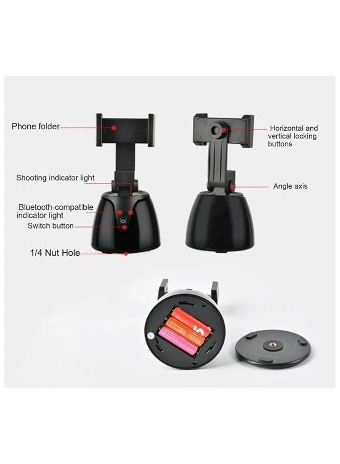 بروماس التعرف التلقائي على الوجه وتتبع الحركة ومثبت الهاتف الذكي، صور ذكية وفيديو فيس تايم وتصوير بانورامي بزاوية 360 درجة ومضادة للاهتزاز وحامل هاتف ومدونة فيديو وحامل ثلاثي القوائم - Image 5