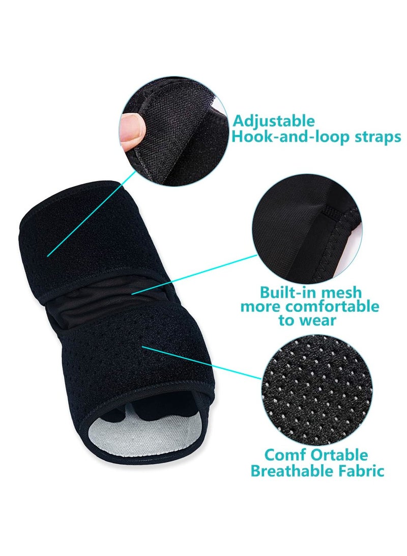DELGREEN 2 PCS Elbow Brace,Adjustable Elbow brace With Dual-Spring Stabilizer Tennis Compression Sleeve for Golfer's and Tennis Elbow,weightlifting, Tendonitis,Arthritis, Sports Injury Recovery, Sports Protective Equipment - Image 2