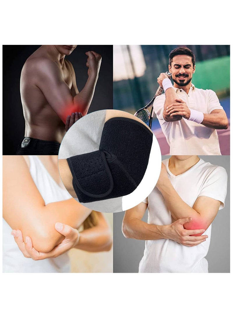 DELGREEN 2 PCS Elbow Brace,Adjustable Elbow brace With Dual-Spring Stabilizer Tennis Compression Sleeve for Golfer's and Tennis Elbow,weightlifting, Tendonitis,Arthritis, Sports Injury Recovery, Sports Protective Equipment - Image 5