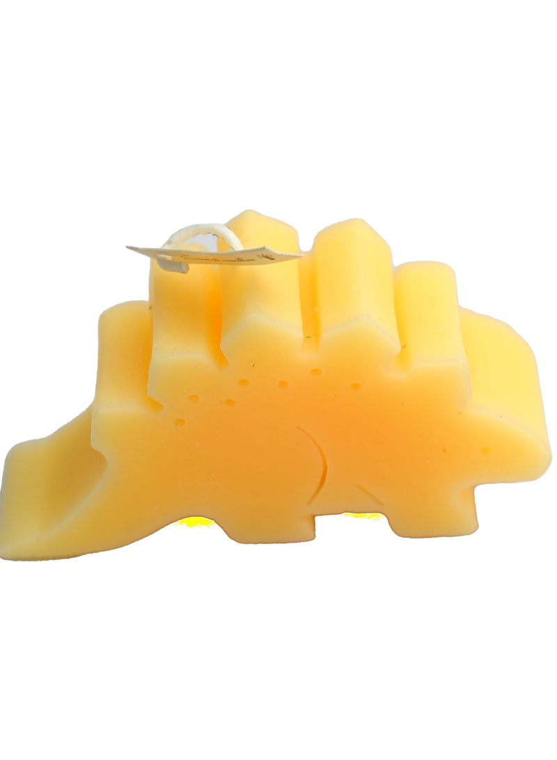 شمعة معطرة على شكل ديناصور، شموع عطرية للمنزل والمكتب وغرفة المعيشة وشموع التأمل، شمعة لطيفة، شمعة جميلة لتزيين المنزل، شموع العلاج العطري بالحمضيات للمنزل (برتقالي) - Image 2