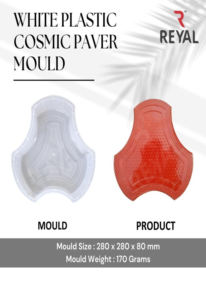 Reyal Lightweight Plastic Cosmic Paver Block Mould(80mm) Interlocking Paver Mould (Pack of 1) - Image 4