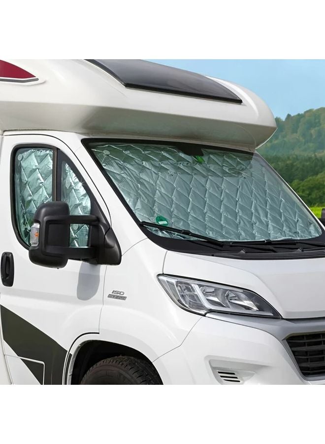 Fiat Ducato 2006 2022 Windshield Sunshade 7 Layer Insulated UV Protection Polyamide - Image 4