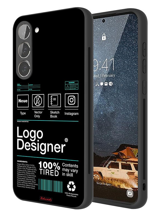 Tolwak Samsung Galaxy S23 5G Protective Case Cover Logo Designer Sticker - Image 1