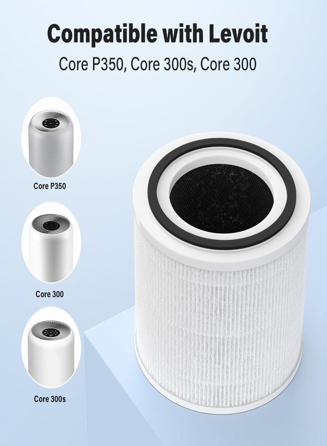 FMDZFL P350 Replacement Filter for LEVOIT Core P350 Air Purifier, Pet Care True HEPA Filter Replacement, Part # Core P350-RF, 4 Pack - Image 5