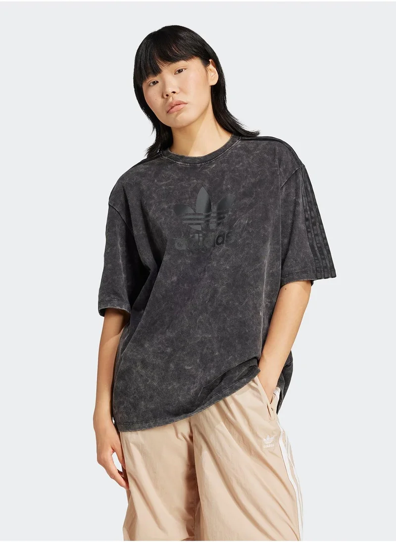 adidas Originals Washed Boyfriend Fitted T-Shirt