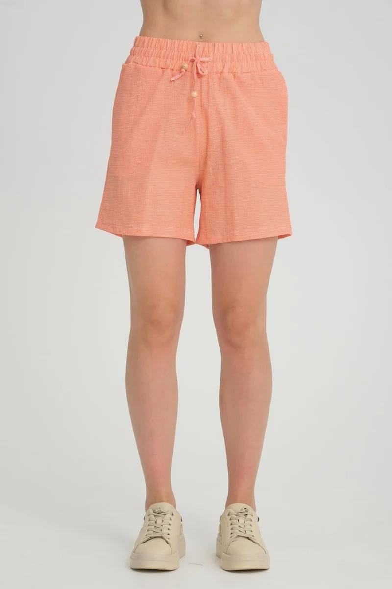 الكسندر جاردي Alexandergardı Elastic Waist Pocket Shorts (B23-0017 00)