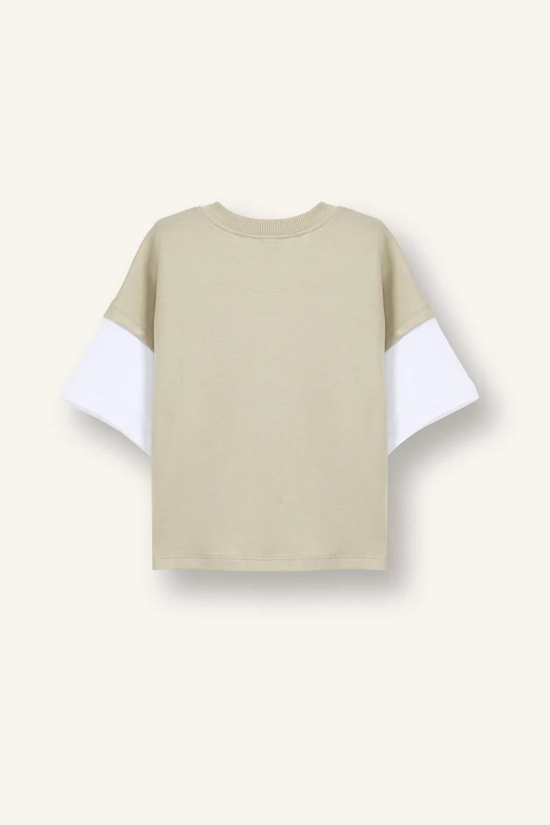ديفاكتو Baby Boy Oversize Fit Printed T-Shirt