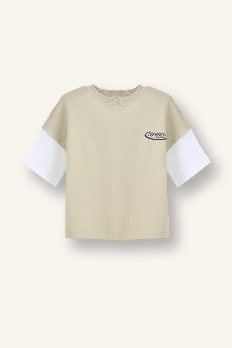 ديفاكتو Baby Boy Oversize Fit Printed T-Shirt