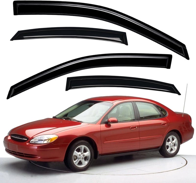 Lightronic مجموعة واقي المطر الجانبي لسيارة فورد توروس سيدان 1996-2007 من لايتروينك WV94847 - Image 1