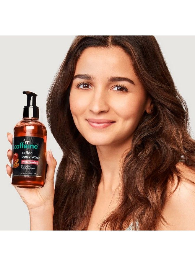 MCaffeine غسول الجسم بالقهوة والتوت لبشرة متوهجة ومرطبة؛ رائحة التوت الحلوة والحيوية؛ منظف الجسم الغني بفيتامين سي وفيتامين إي لبشرة ناعمة؛ جل استحمام خالٍ من الكبريتات للرجال والنساء 200 مل - Image 3