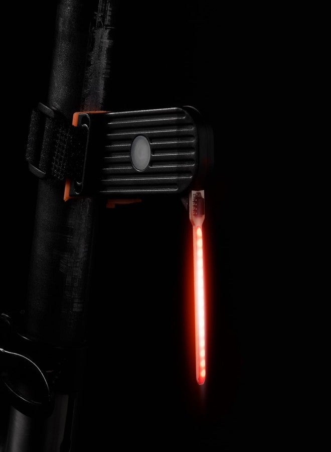 ACRUNU LED Photondrop Bike Tail Light, Red/Blue/Orange/Yellow Flowing Taillight,3 Modes Bike Rear Light, USB Rechargeable, Cycling Rear Light for Any Type of Seatpost (red) - Image 1