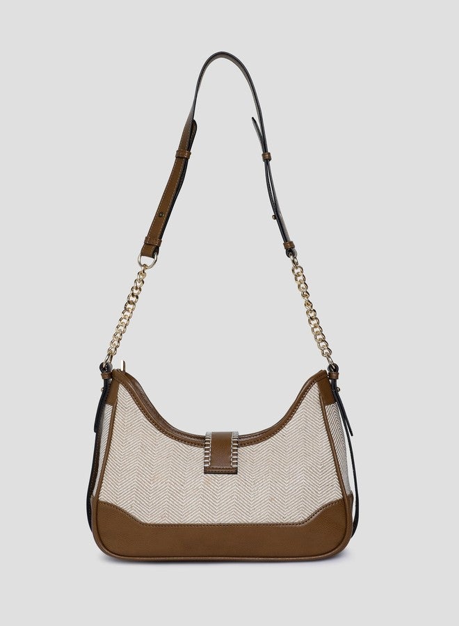 VARA™ Handbags For Women Shoulder Bag Women's Handbag Gold Chain Strap Classic Style Zipper Bag - Image 3