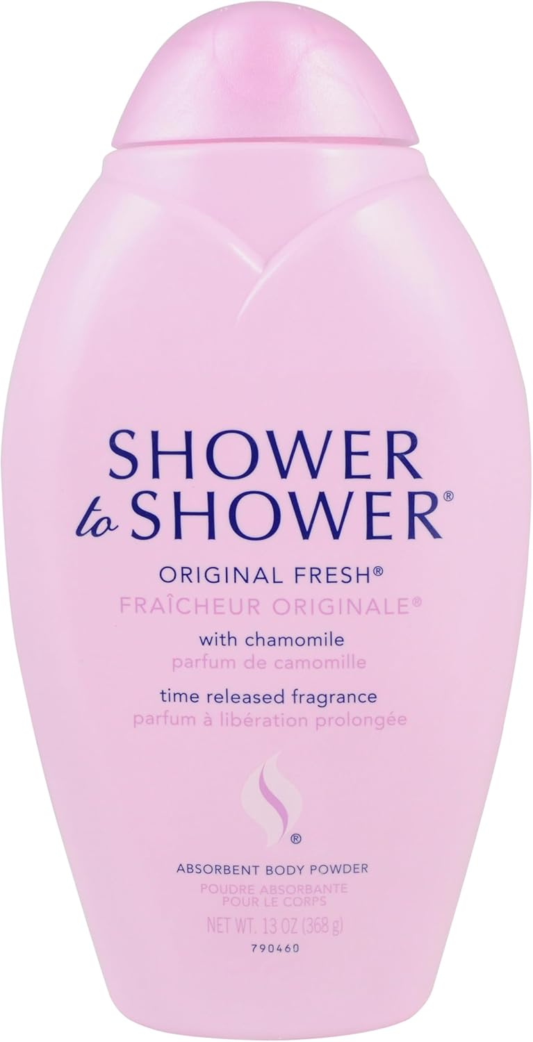 Shower To Shower Absorbent Body Powder Original Fresh with Chamomile, 13 Oz - Image 1