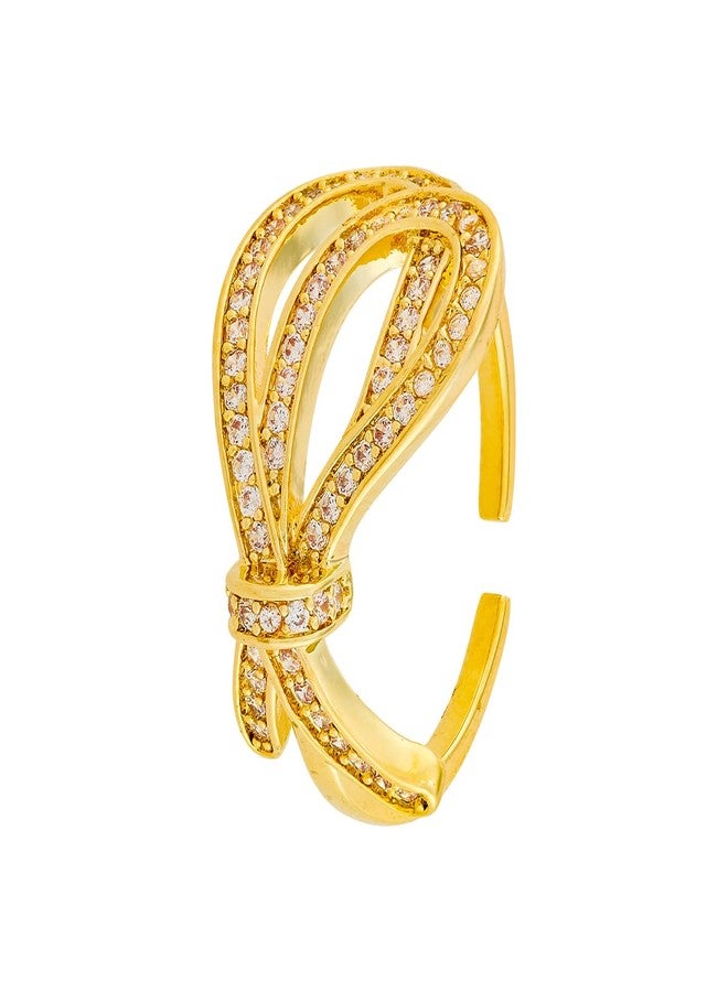 KUSHAL'S Fashion Jewellery White Gold Polished Copper Trendy Zircon Finger ring, Best for Casual Wear & Special Occasion - 455268 - Image 1