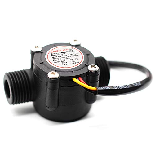 DIGITEN G1/2" Water Flow Hall Sensor Switch Flow Meter Flowmeter Counter 1-30L/min - Image 2