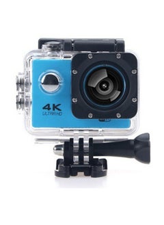 Generic 4K Action Camera, Outdoor Waterproof Sports Camera, IPS Real Color Touchscreen Photography Camera, Adjustable View Angle WIFI Camera With Time Lapse Slow Motion, (1pc, Blue))  - Image 1