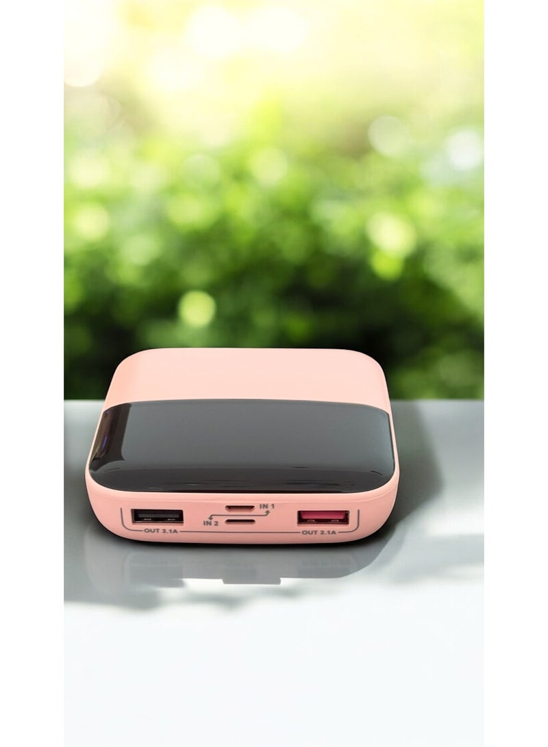Mini Ultra-Compact 10000mAh Mini Power Bank – Fast Charging Digital Display with Type-C & USB Outputs - Image 3