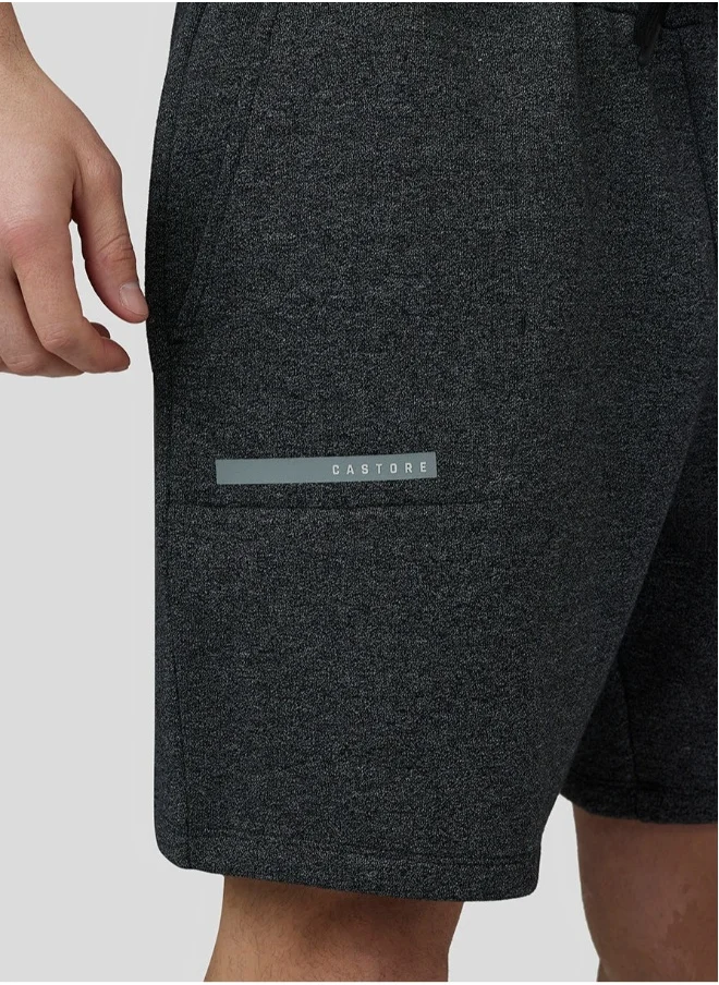 CASTORE Black Marl Graphic 6" Sweat Shorts
