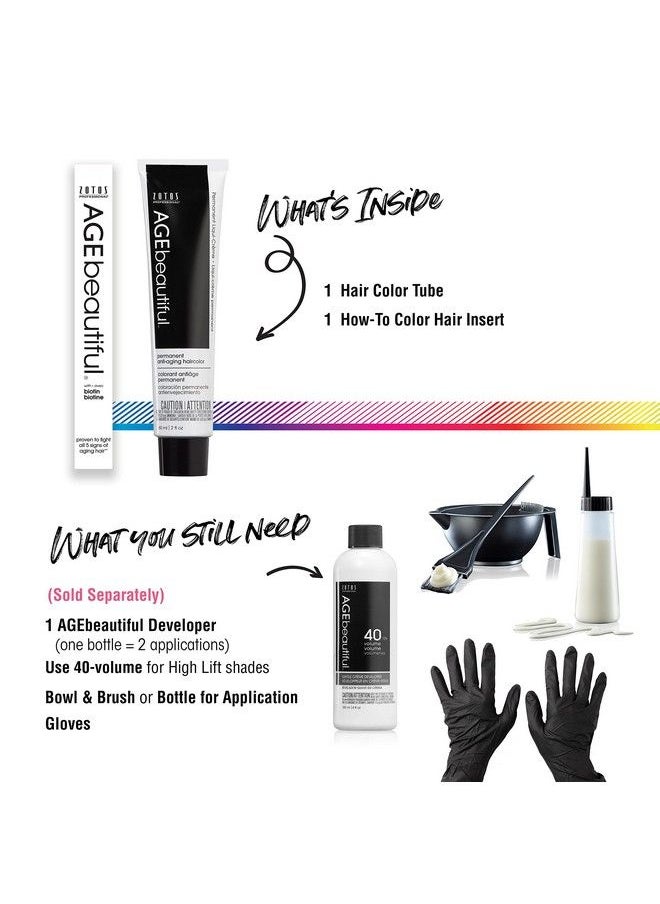 AGE beautiful - Agebeautiful Permanent Liqui Creme Hair Color Dye | 100% Gray Coverage | Antiaging | Professional Salon Coloring | Hlg High Lift Golden Blonde - Image 1