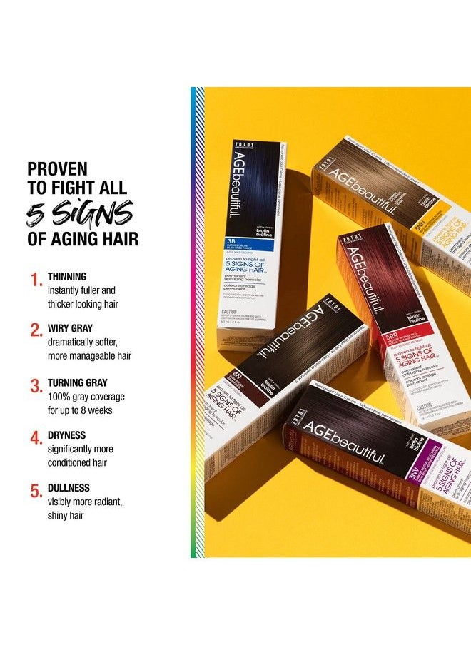 AGE beautiful - Agebeautiful Permanent Liqui Creme Hair Color Dye | 100% Gray Coverage | Antiaging | Professional Salon Coloring | Hlg High Lift Golden Blonde - Image 1