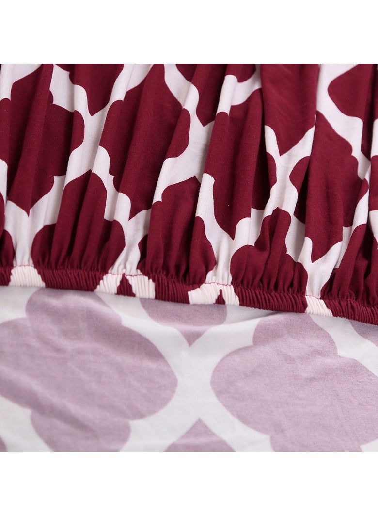 DUNISO Sofa cover, elastic printed sofa protective cover, anti slip furniture cover, anti fouling and wear resistant, suitable for all seasons, suitable for three seater sofas, 190 to 235cm - Image 5