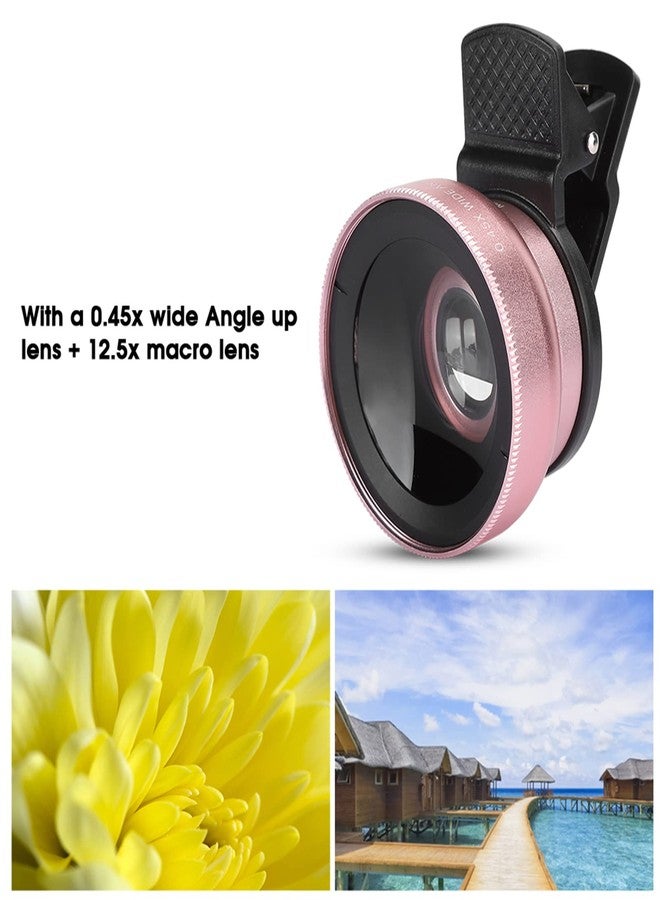 Cuifati Professional Phone Camera Lens 12.5X Macro Lens and 0.45X Super Wide Angle Lens for Android & iOS Smartphone, Universal Design 2 in 1 Phone Lens Kit - Image 5
