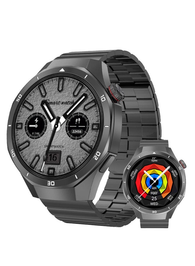 RollsTimi Smartwatch for Men 1.463" Smart Watch 280mAh Battery 100+ Workout Modes Health Fitness Tracker Outdoor Sport Watch Compatible Android IOS