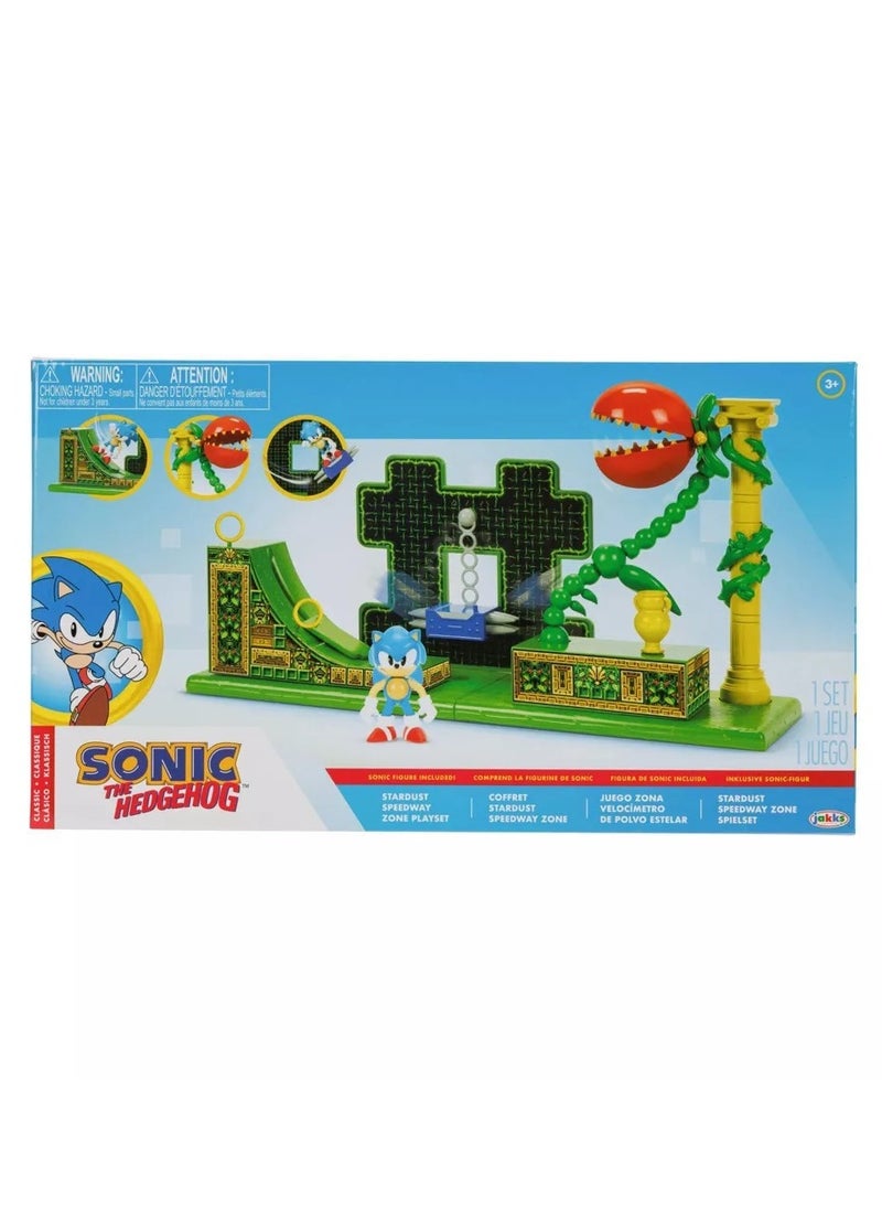 Jakks Sonic The Hedgehog 2.5 Inch Stardust Speedway Zone Playset  - Image 5