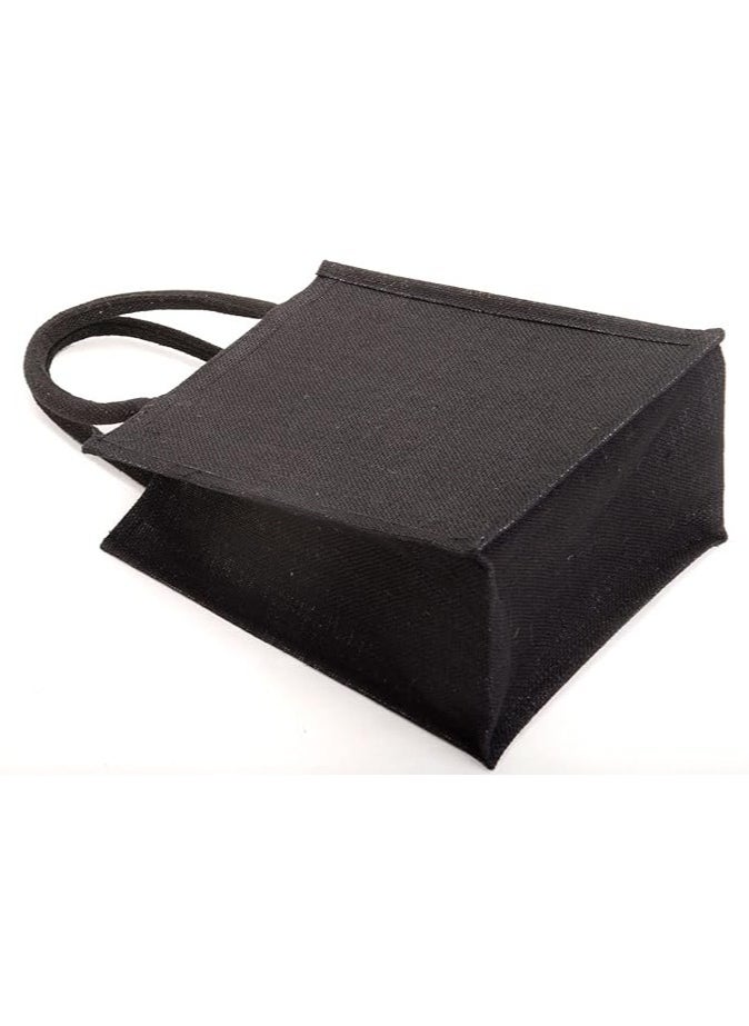 H&B H&B Jute Lunch bag  Jute bag for lunch, Bags for Men, Bags for girls, Travel bag, Bag for women, Jute handbags for girls  ZIP, BOTTLE HOLDER Solid Colors  - Image 2