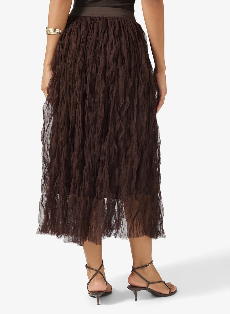 Ginger Crinkle Midi Skirt - Image 3