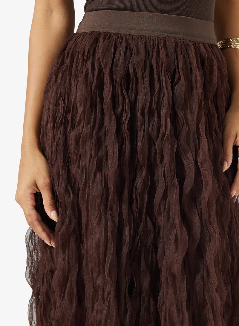 Ginger Crinkle Midi Skirt - Image 4