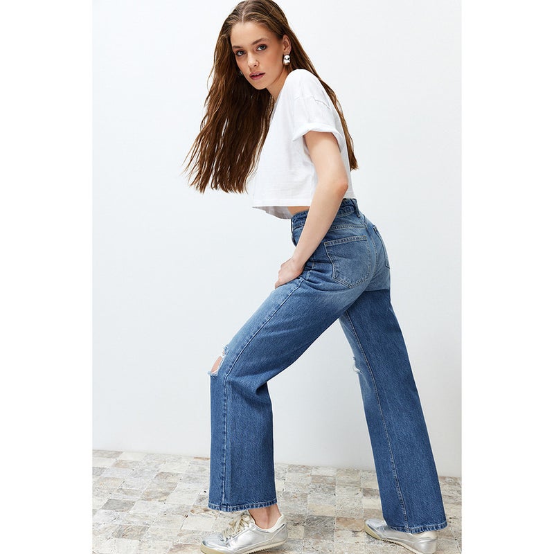 Unisex Casual Daily Denim Jeans - Image 4