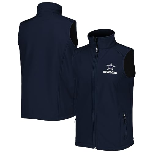 Dunbrooke Men's Navy Dallas Cowboys Circle Archer Softshell Full-Zip Vest - Image 1