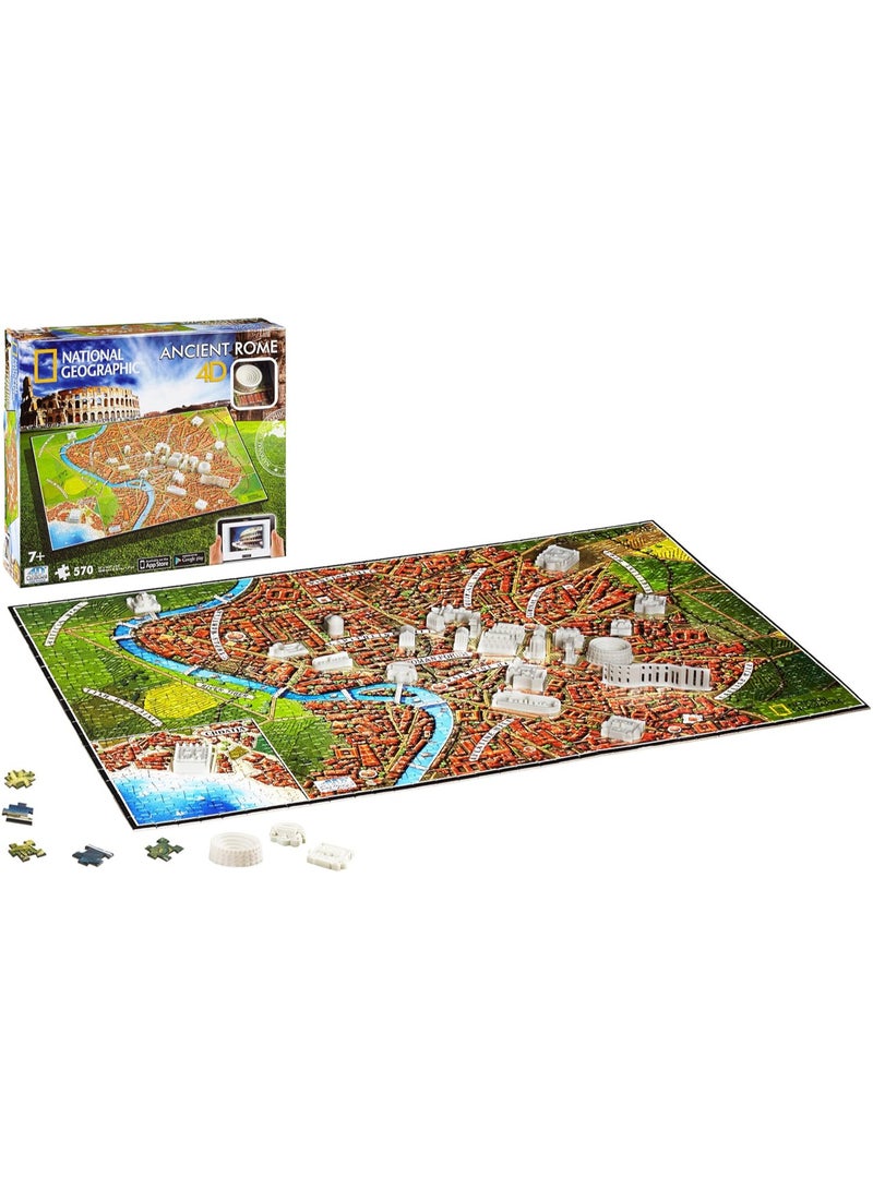 4D Cityscape National Geographic Ancient Rome Puzzle 850+Pieces - Image 2