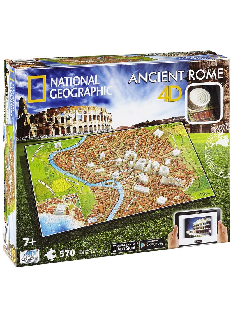 4D Cityscape National Geographic Ancient Rome Puzzle 850+Pieces - Image 1