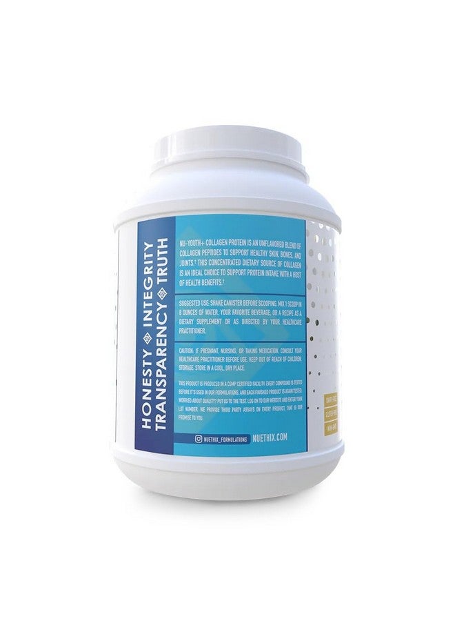 NuEthix Formulations NuEthix Formulations Nu-Youth + Collagen Protein, Collagen Peptides, May Help Support Bones and Joints Dietary Supplement, 30 Servings  - Image 3