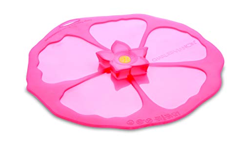 Charles Viancin - Set of 2 Hibiscus 4” Silicone Drink Covers - Airtight Seal on Any Smooth-Rimmed Glass, Keep Drinks Cool or Hot, Protect from Winged Pests - BPA-Free - Oven, Freezer, Dishwasher Safe - Image 4