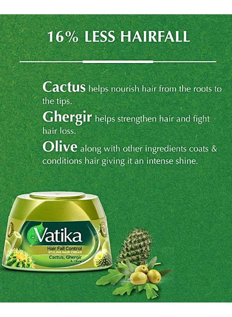 فاتيكا كريم تصفيف الشعر فاتيكا ناتشورالز لمنع تساقط الشعر | مستخلصات طبيعية من الصبار والزيتون، 65 مل - Image 2