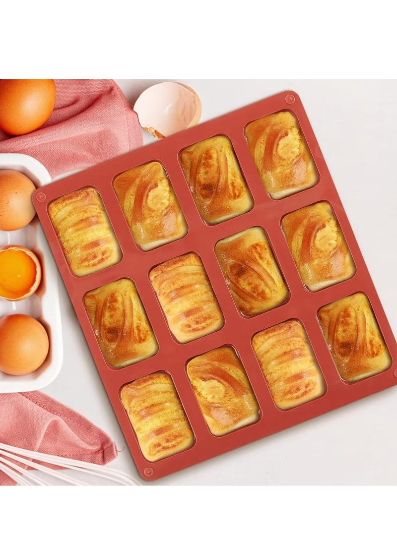 Oasisgalore Silicone 12 Square Soap Cake Aromatherapy DIY Mooncake Wax Sheet Baking Kit Rabbit Cookies - Image 3