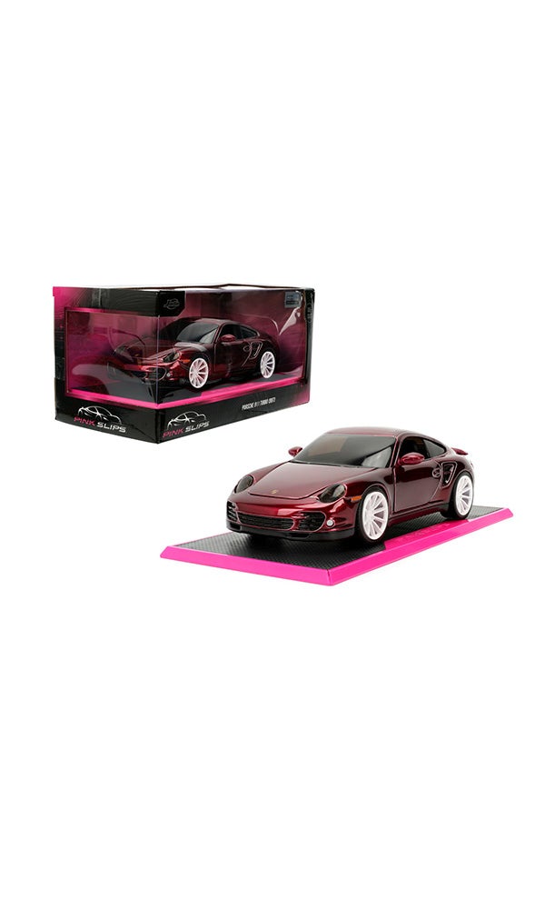 JADA Pink Slips 1:24 - 2007 Porsche 911, Die-Cast Car with Base, Toys for Kids and Adults - Image 1