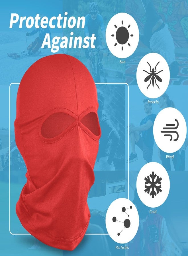 YESLIFE Red Ski Mask, Balaclava Face Mask for Men and Women, Boys and Girls – Cosplay Costume Accessory for Halloween Party - Image 5