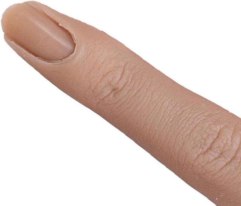 klarako Practice Fingers for Acrylic Nails  Flexible Soft Silicone Mannequin Hand Nail Art Trainer, Practice, Manicure Practice, Jewelry, Pink skin - Image 4