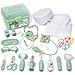 Liberry Doctor Kit for Toddlers 3 4 5 Years Old 30Piece Kid Doctor Toy with Stethoscope Costume Green Medical Pretend Play Birthday Gift for Girls Boys - Image 4