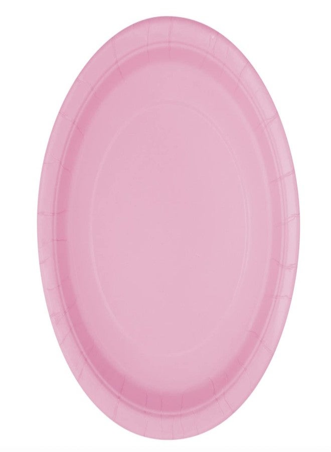 Unique Party Lovely Pink Solid Round Dinner Plates - Vibrant 9" (Pack of 8) - Sturdy & Stylish - Perfect for Birthdays, Showers & Celebrations - Image 1