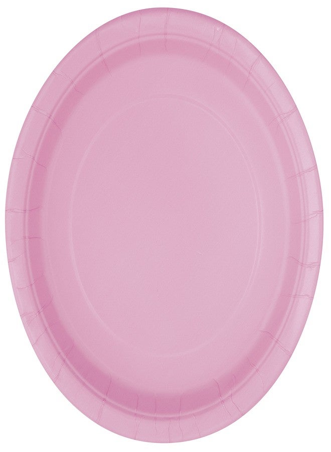 Unique Party Lovely Pink Solid Round Dinner Plates - Vibrant 9" (Pack of 8) - Sturdy & Stylish - Perfect for Birthdays, Showers & Celebrations - Image 2
