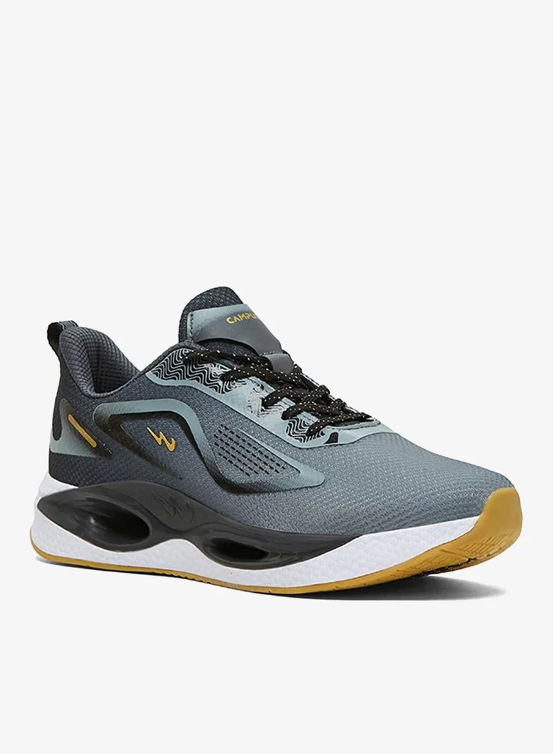 CAMPUS Men Rodri Bubble Yoga Max Lace-Up Running Shoes-Grey