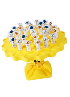 NIBEMINENT Balance Tree Game Toy Puzzle Early Educational Interactive Counting L Yellow 48 Spaceman  - Image 5