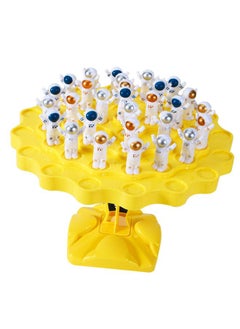 NIBEMINENT Balance Tree Game Toy Puzzle Early Educational Interactive Counting L Yellow 48 Spaceman  - Image 1